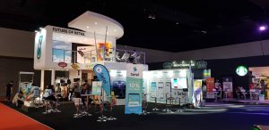 bespoke and effective exhibition booth design fabricated for Petronas by Moonman Events
