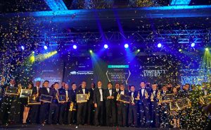 A shot of the award winners for the South East Asia Property Award Malaysia presented by PropertyGuru and organized by the leading event management company in Kuala Lumpur, Malaysia, Moonman Events Sdn Bhd