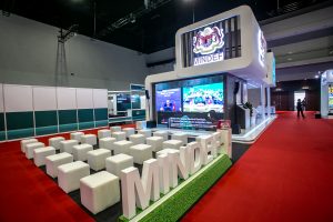 Interactive exhibition booth design with augmented reality for Ministry of Defence Malaysia